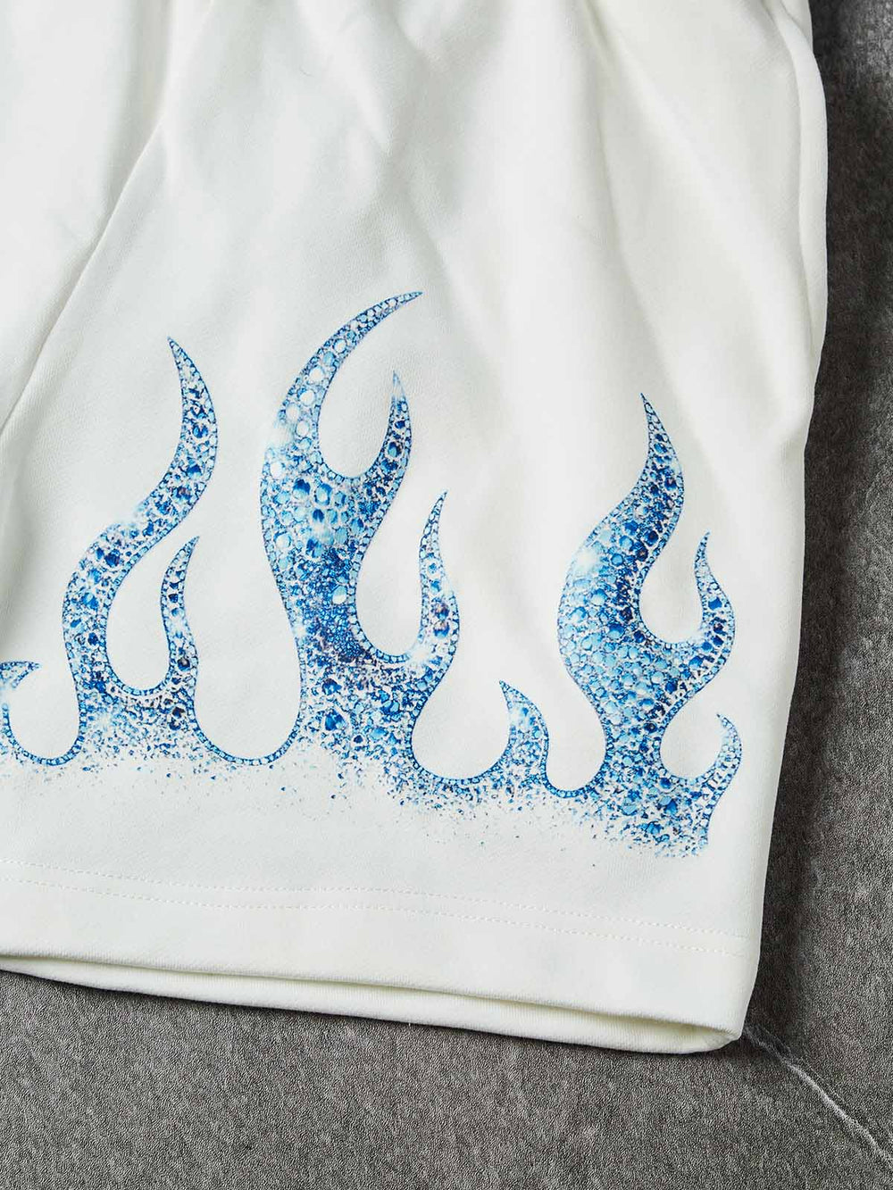 ICE FLAME Beyaz Unisex Şort