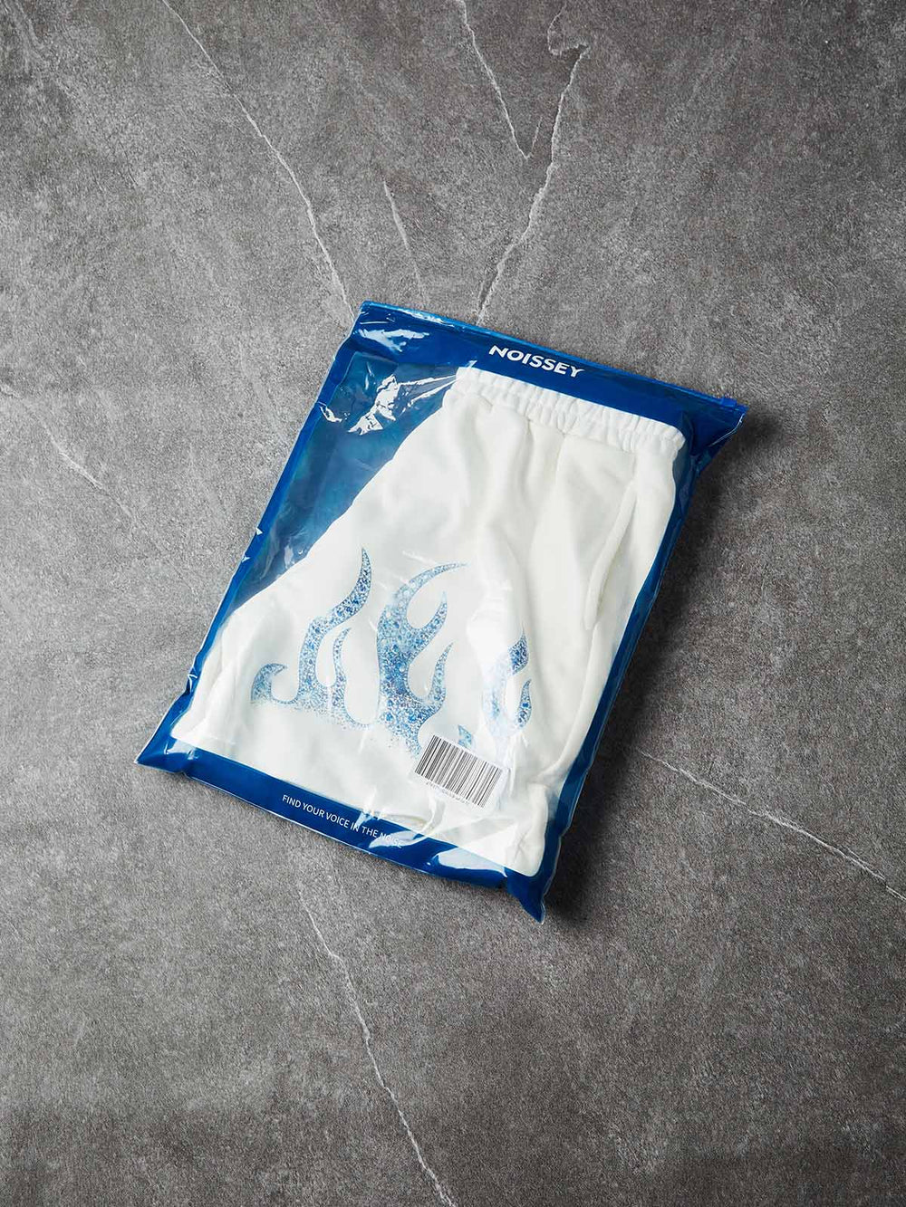 ICE FLAME Beyaz Unisex Şort
