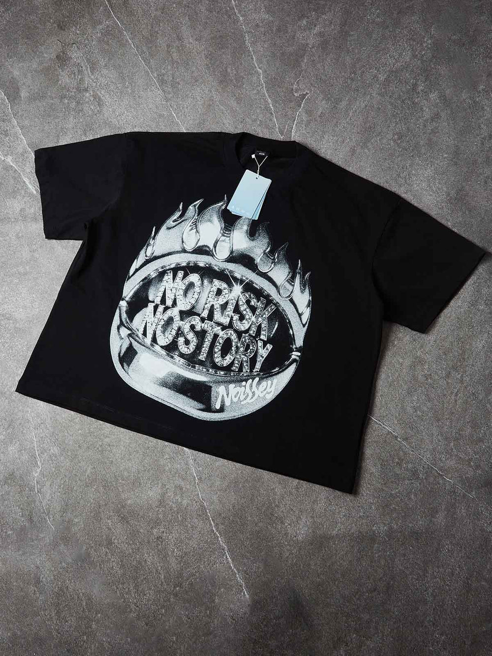 Metal Flame Siyah Unisex Tişört