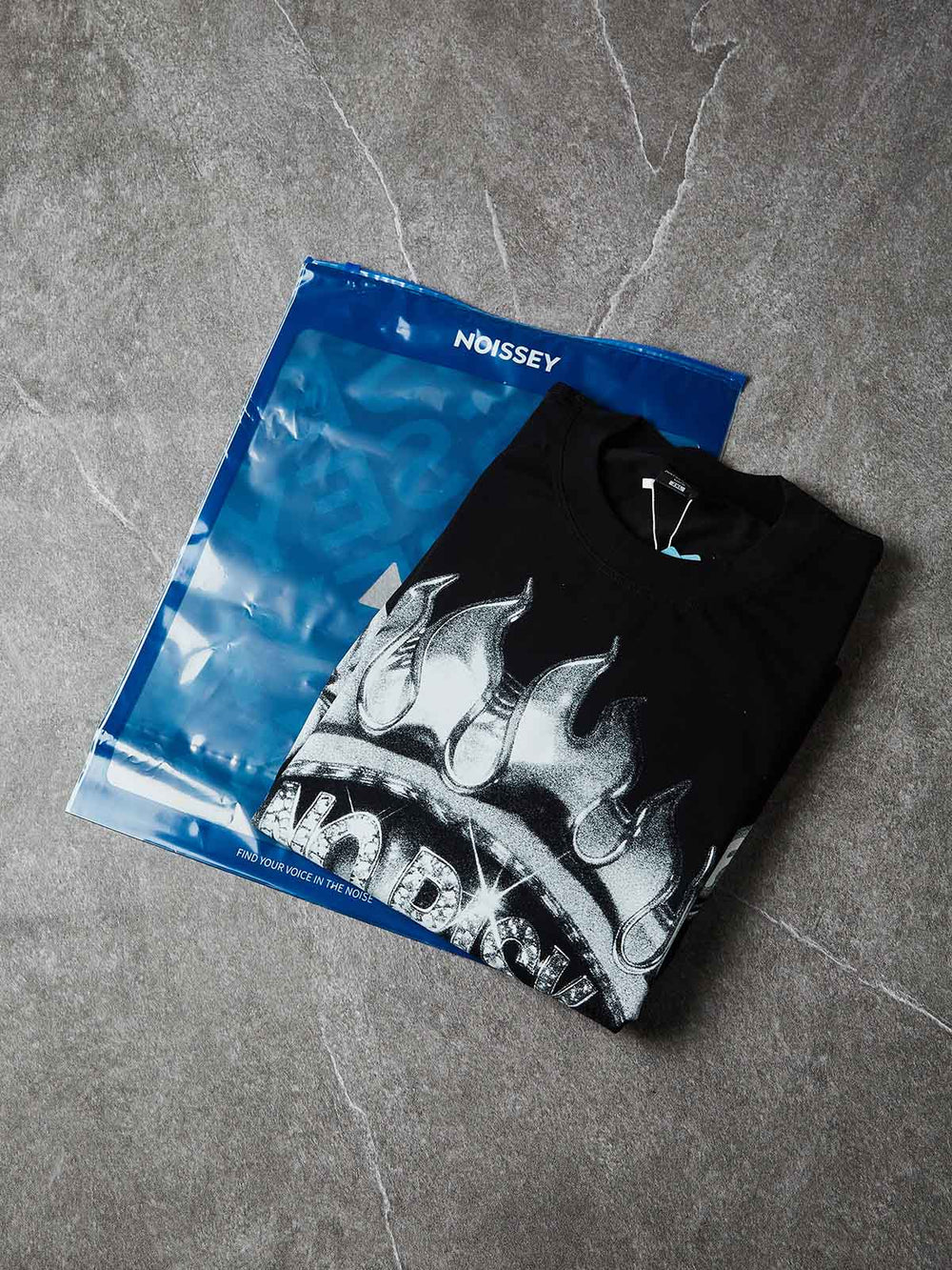 Metal Flame Siyah Unisex Tişört