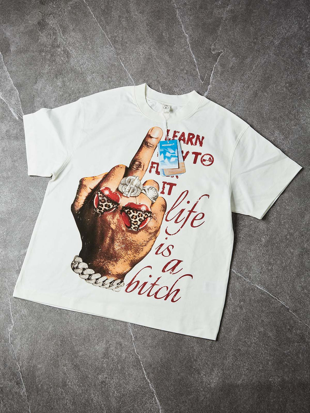 Life is a Bitch Beyaz Unisex Tişört
