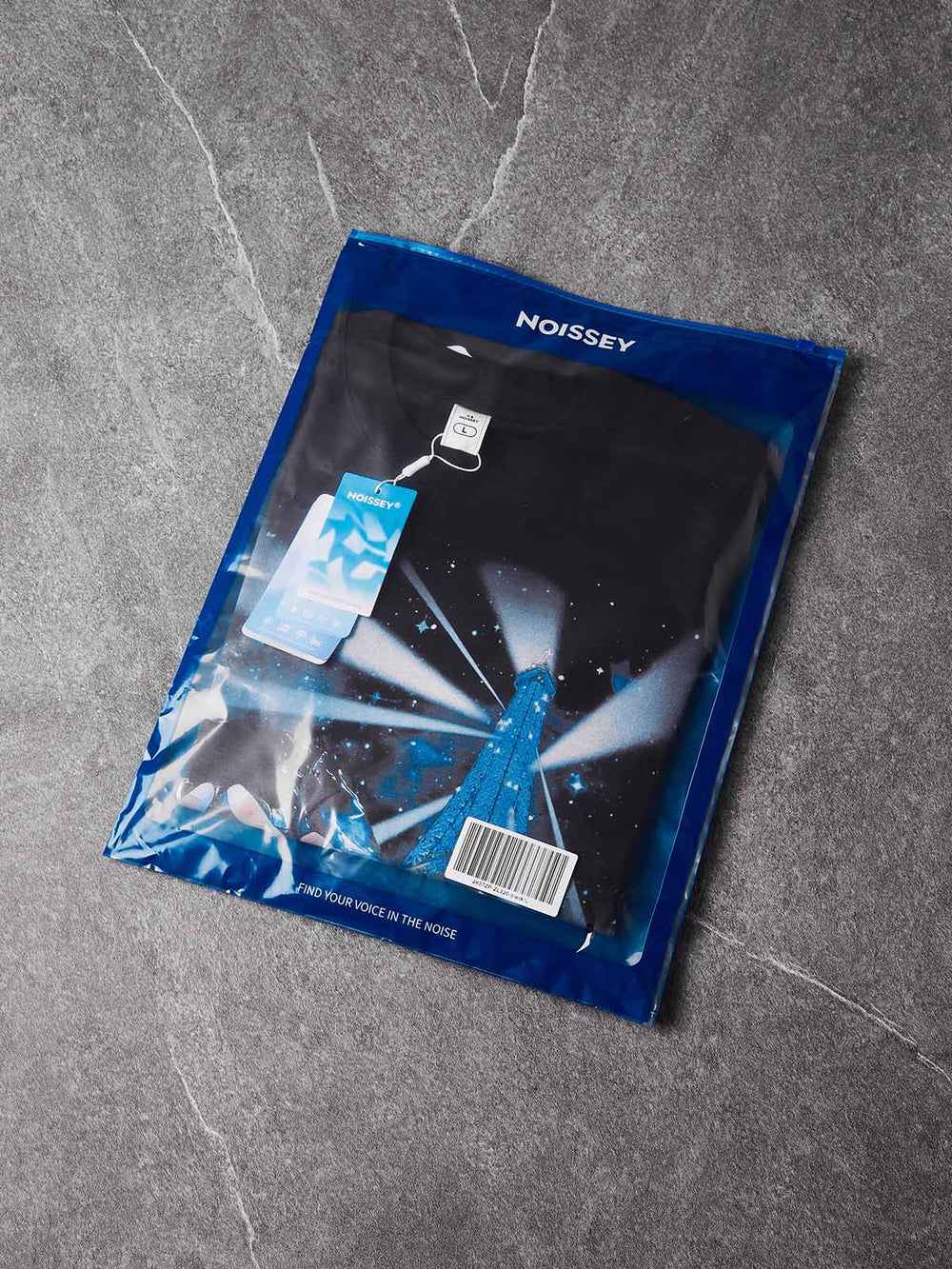 Midnight Eiffel Oniks Siyah Unisex Tişört