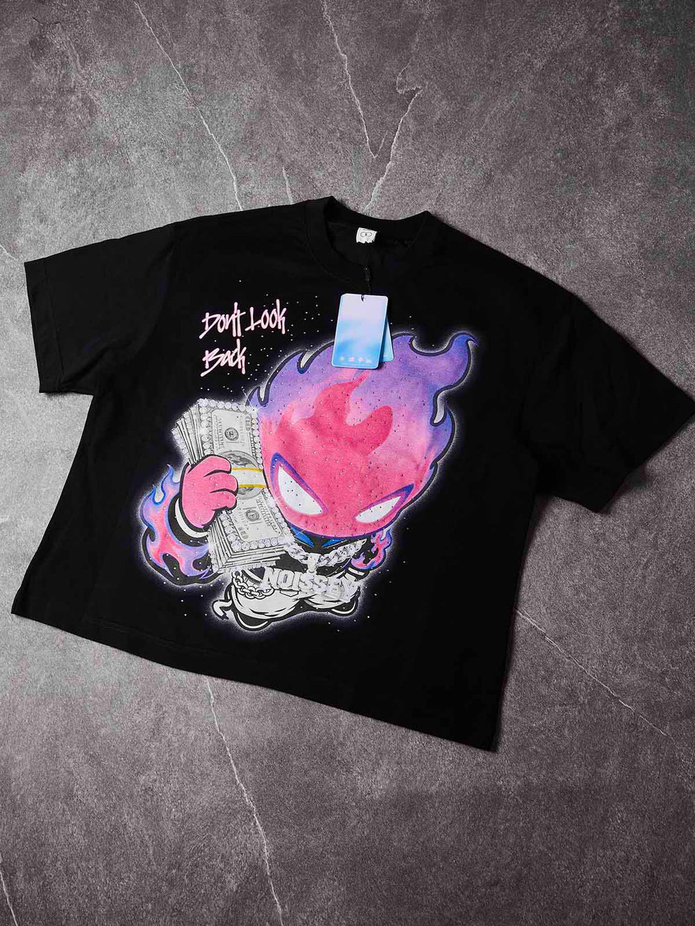 Don't Look Back Oniks Siyah Unisex Tişört