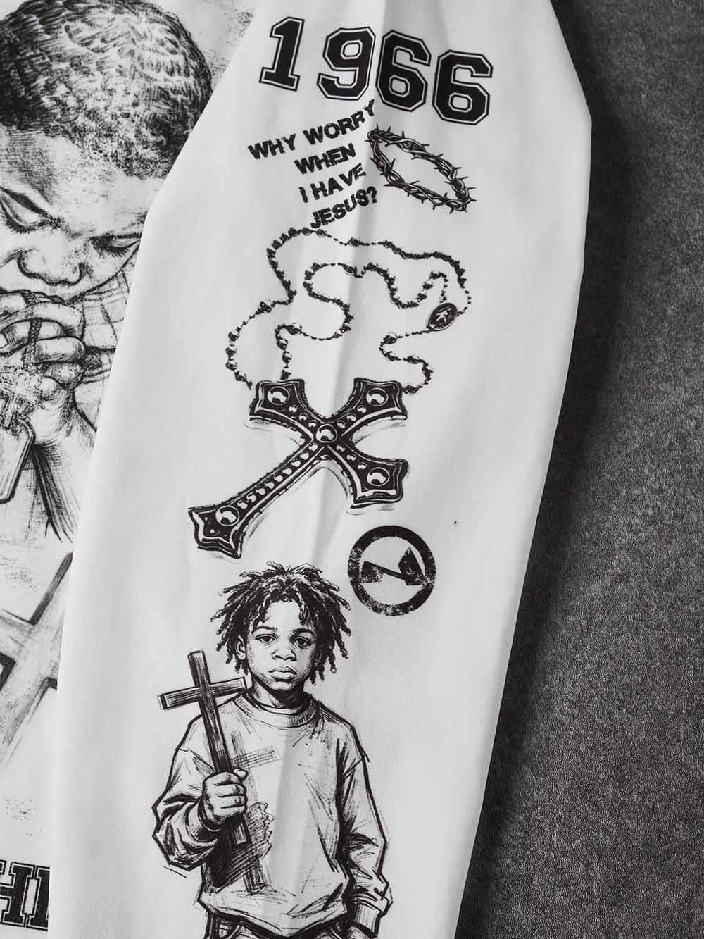 Child of God Beyaz Unisex Uzun Kollu Tişört