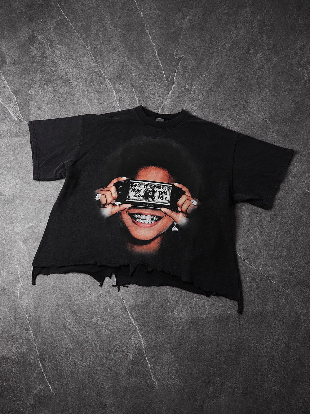 PSP Dollar Grillz Siyah Unisex Tişört