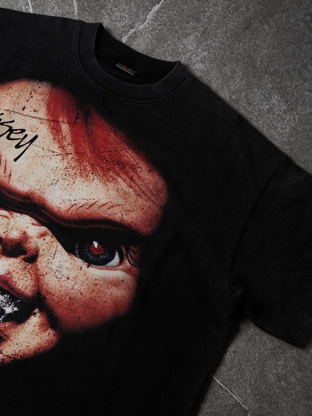 Vintage Chucky Siyah Unisex Tişört