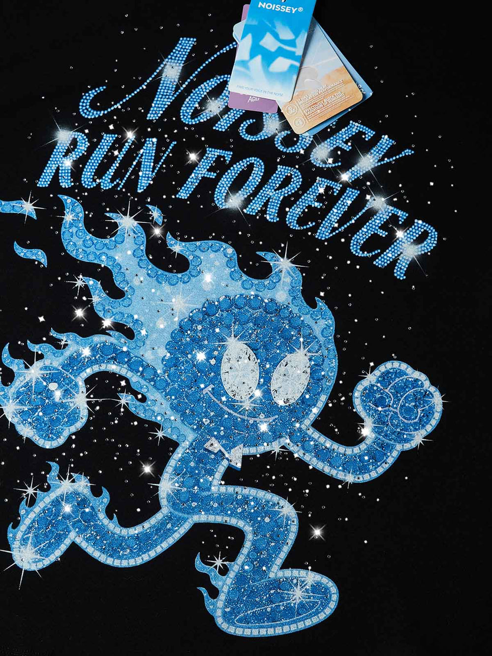 RUN FOREVER Siyah Unisex Tişört