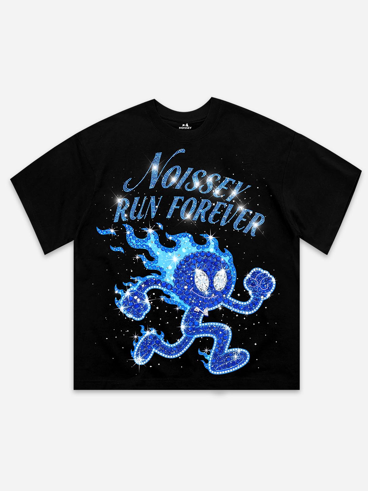 RUN FOREVER Siyah Unisex Tişört