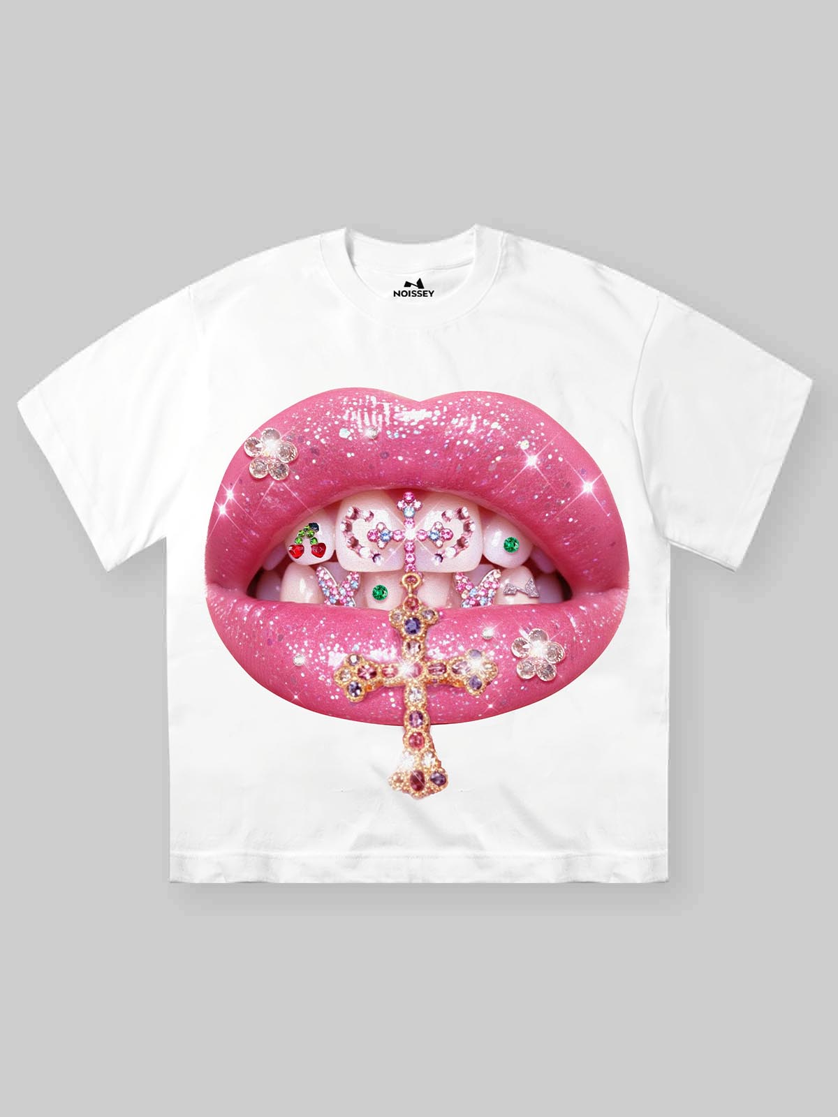 Taşlı Grillz Unisex Tişört