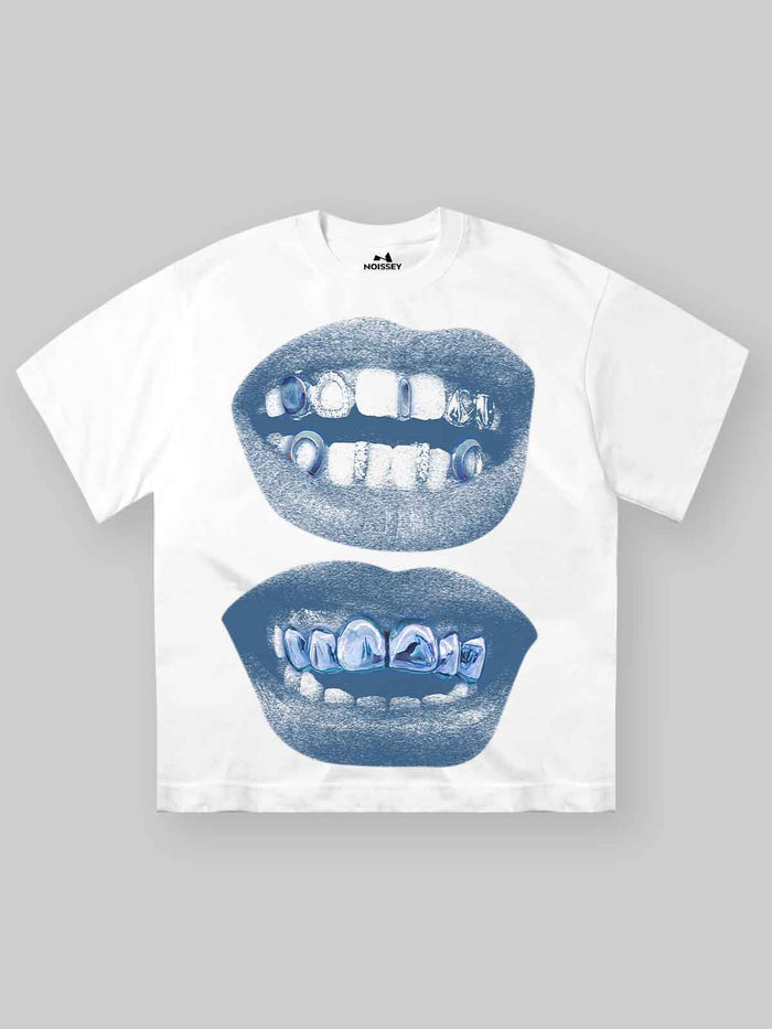 Blue Lips Unisex Tişört