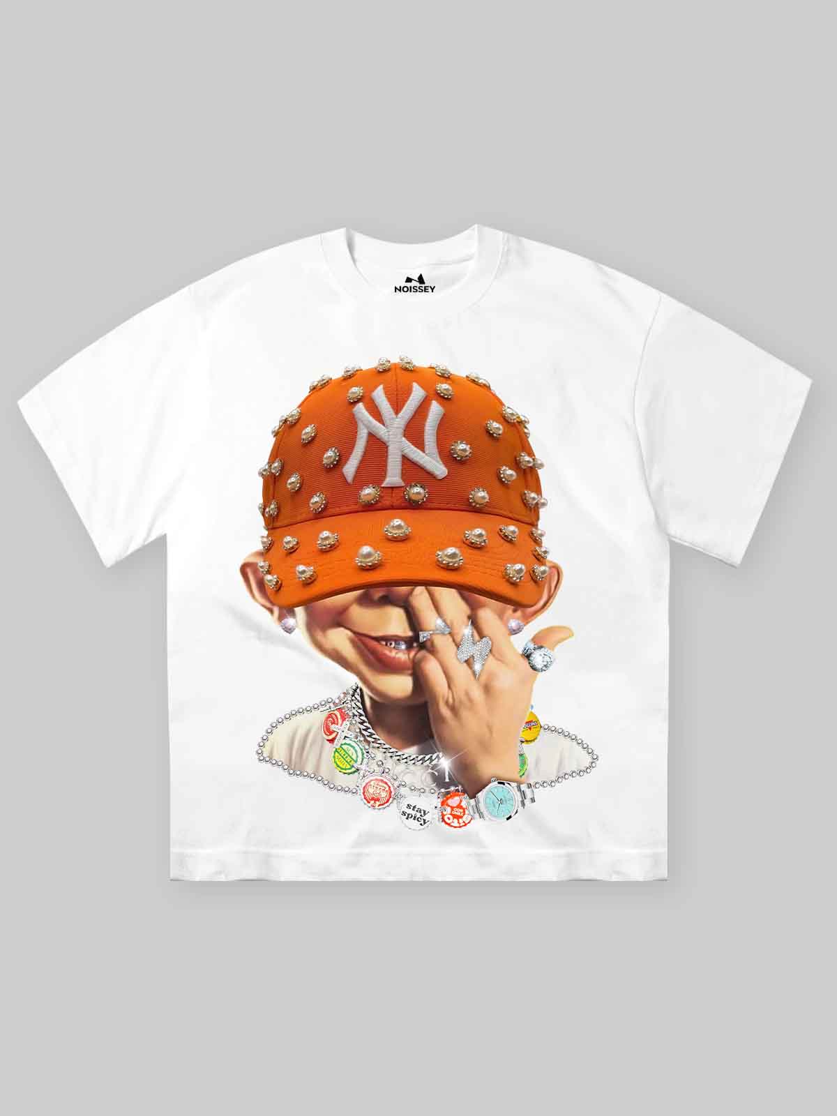 Bad Boy İnci Şapka Unisex Tişört