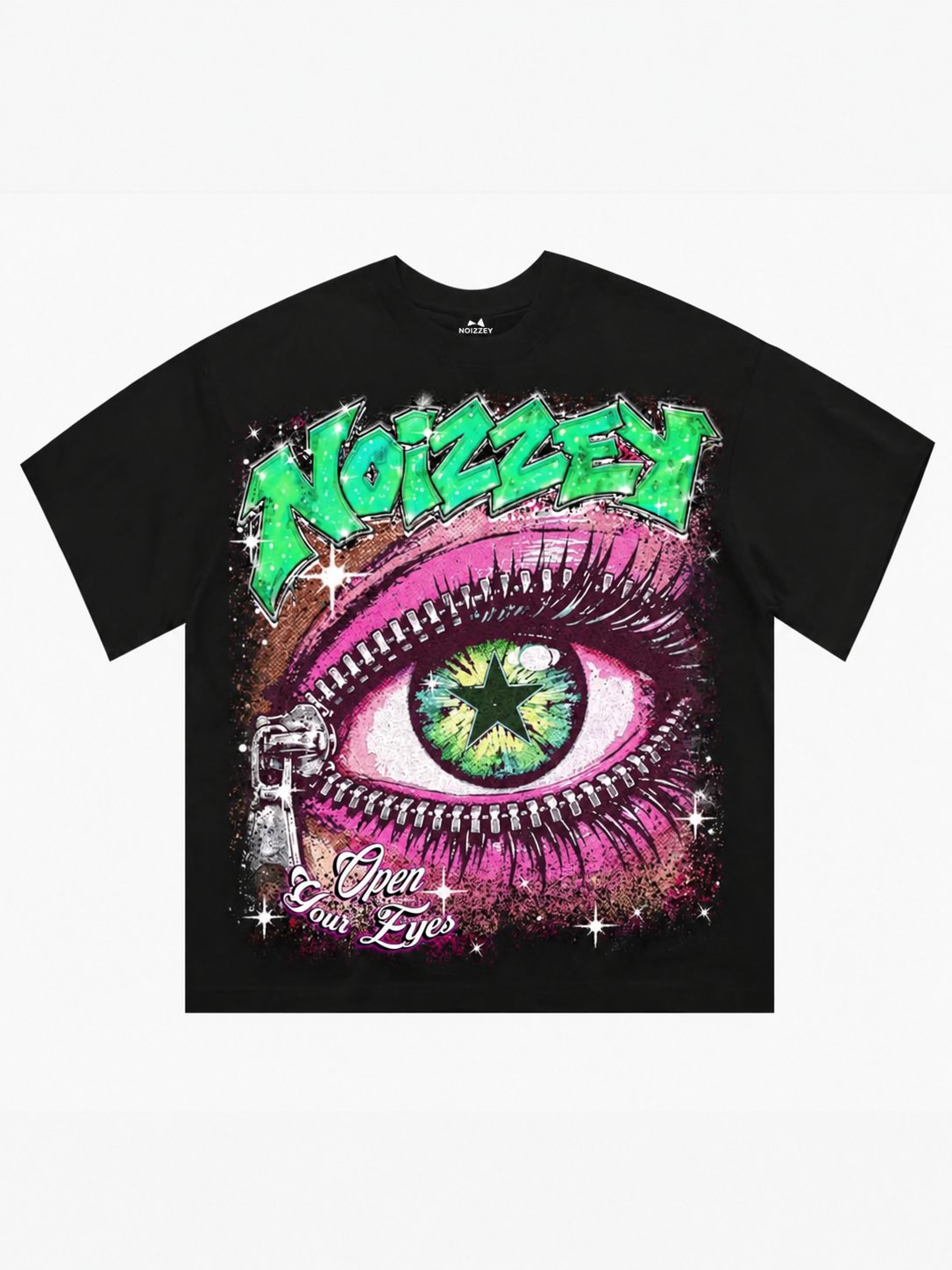 Open Your Eyes Siyah Unisex Tişört
