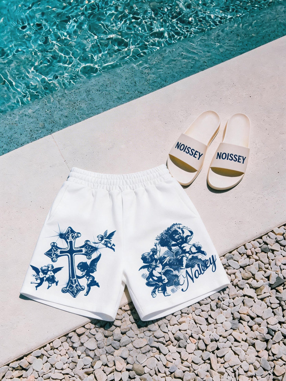 Blue Angel Beyaz Unisex Şort
