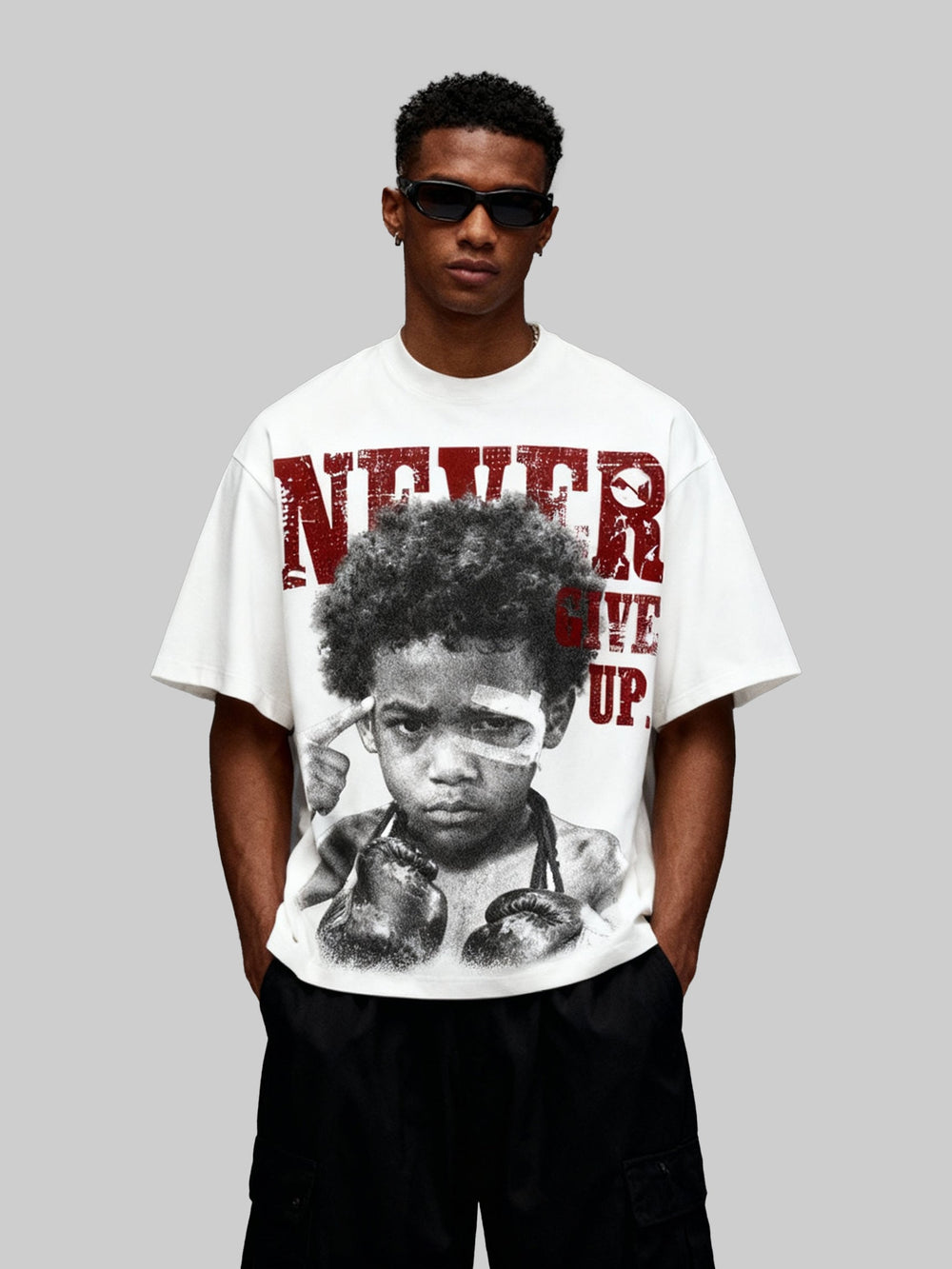 Never Give Up Unisex Tişört