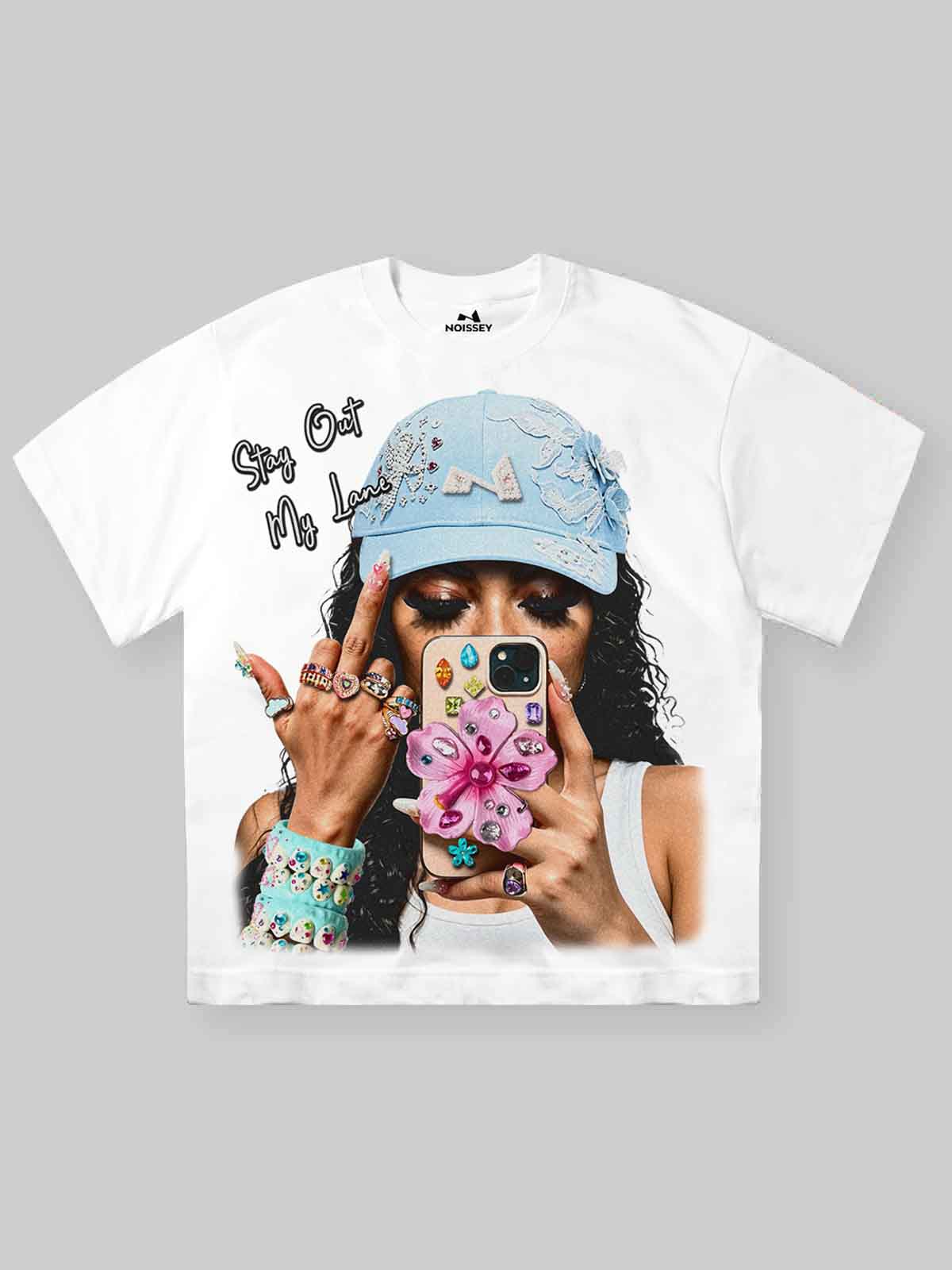 Dantel Şapkalı Çocuk Beyaz Unisex Tişört