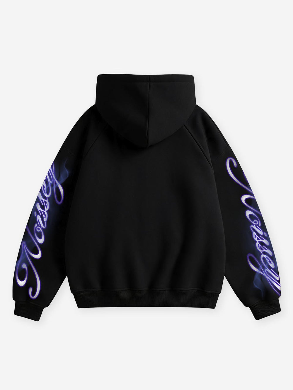Neon Para Partisi Siyah Unisex Fermuarlı Sweatshirt