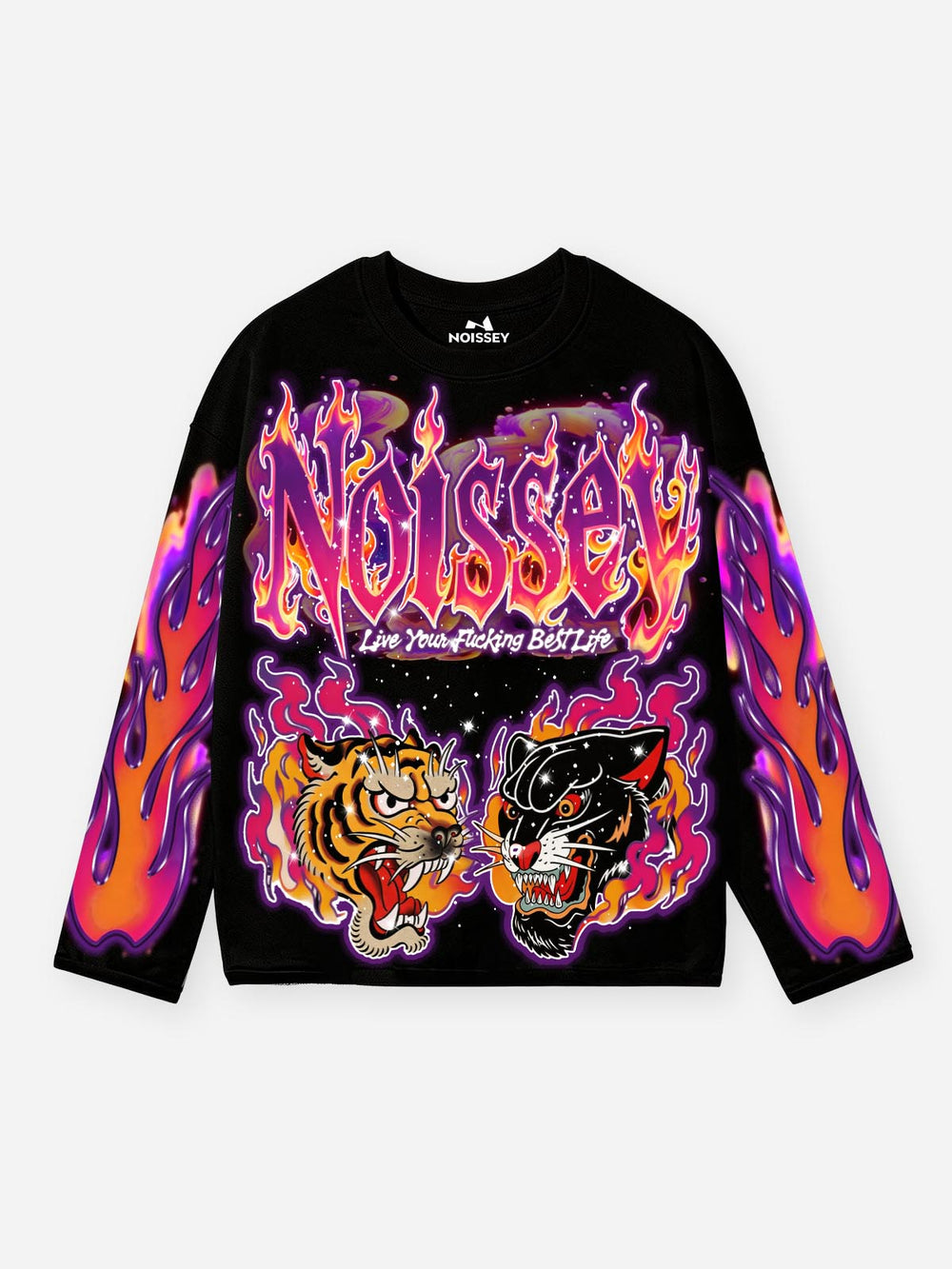 Neon Cyber Beast Unisex Uzun Kollu Tişört