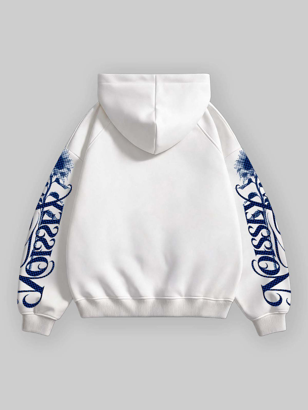 Soul’s Journey Mavi Göz Beyaz Fermuarlı Sweatshirt