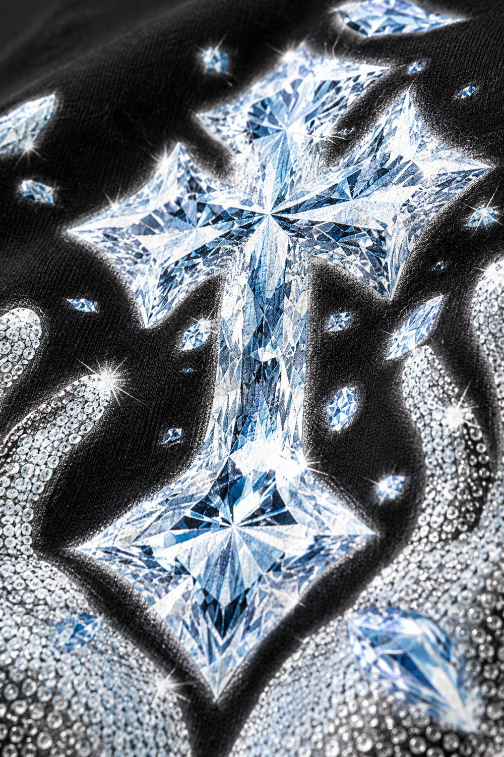 Blessed Cross Siyah Unisex Uzun Kollu Tişört
