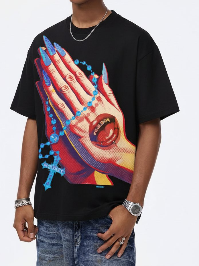 Dua Eden Eller Siyah Unisex Tişört