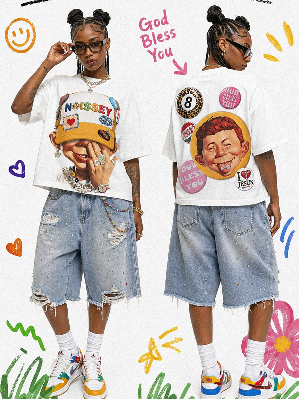 Patchwork Bad Boy Unisex Tişört