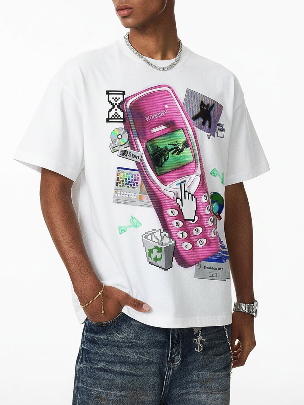 Timeless Art Beyaz Unisex Tişört