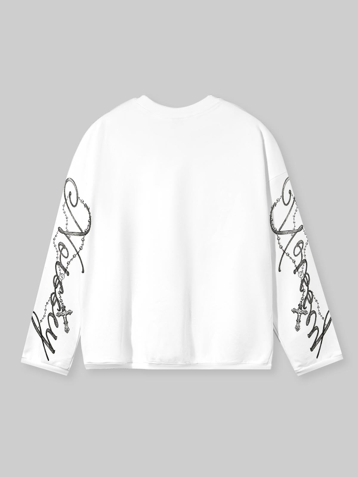 The Last Supper Beyaz Unisex Uzun Kollu Tişört