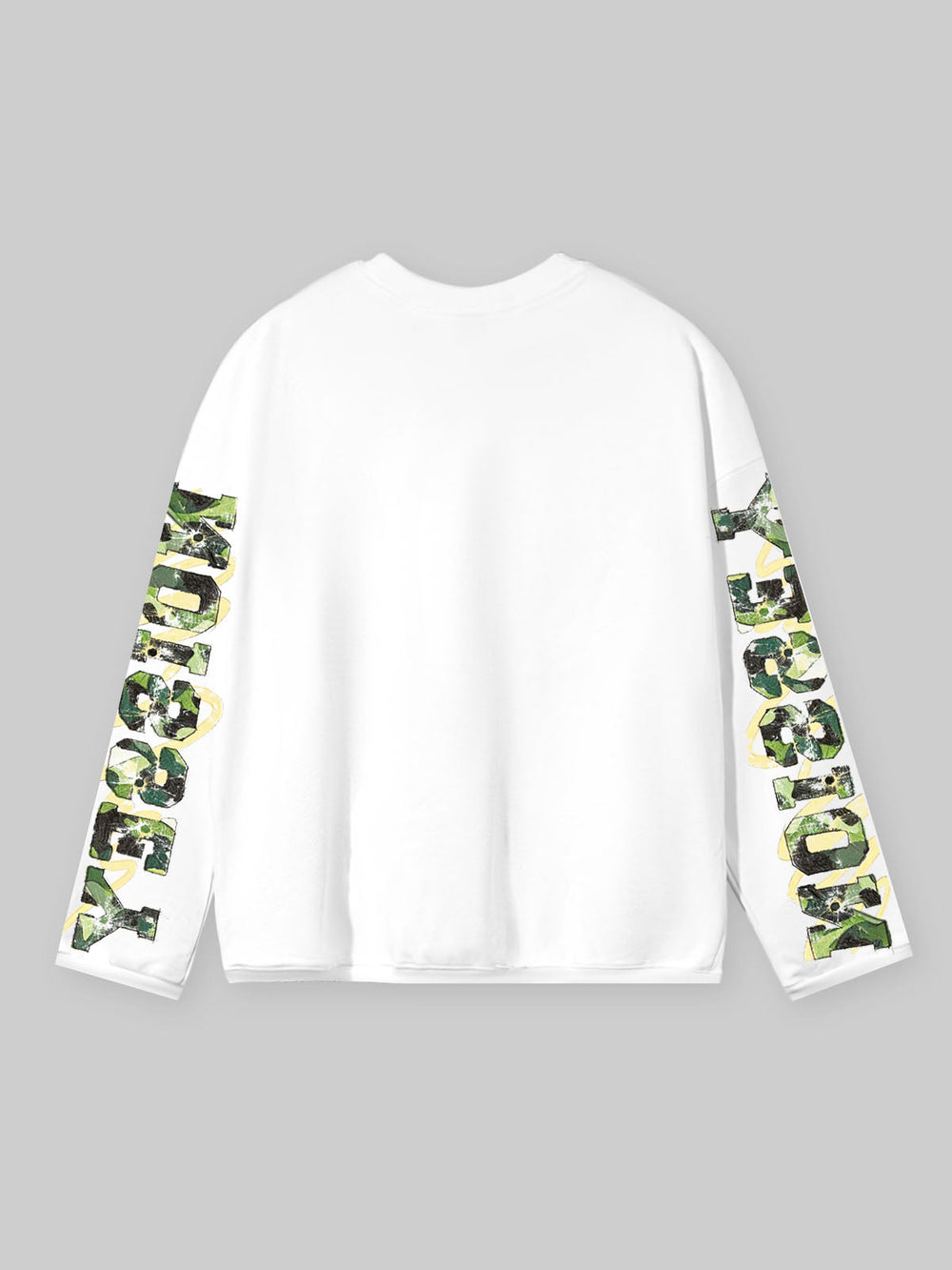 Camo Supercar & Cash Beyaz Unisex Uzun Kollu Tişört
