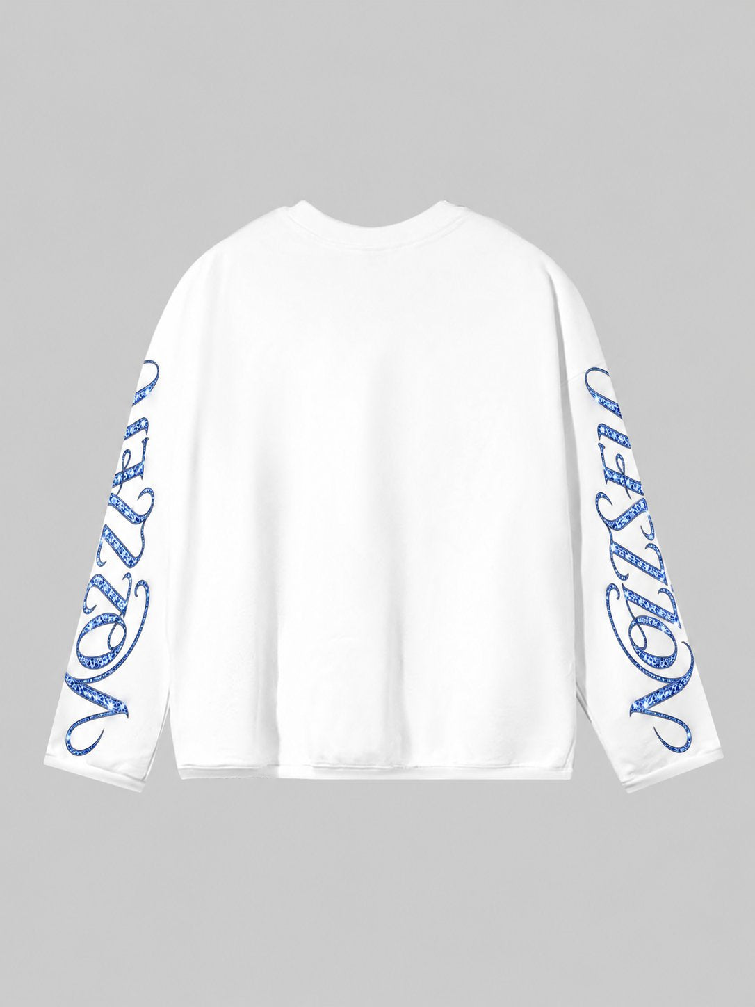 NOIZZEY Camgöbeği Grillz Beyaz Unisex Uzun Kollu Tişört – görsel 12