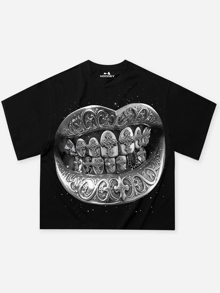 Diamond Cross Grillz Unisex Tişört
