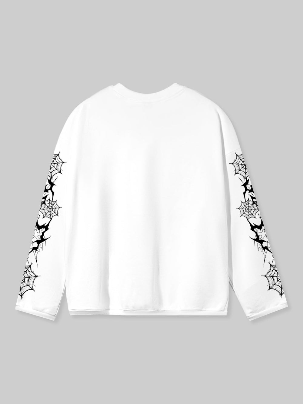 Örümcek El Beyaz Unisex Uzun Kollu Tişört