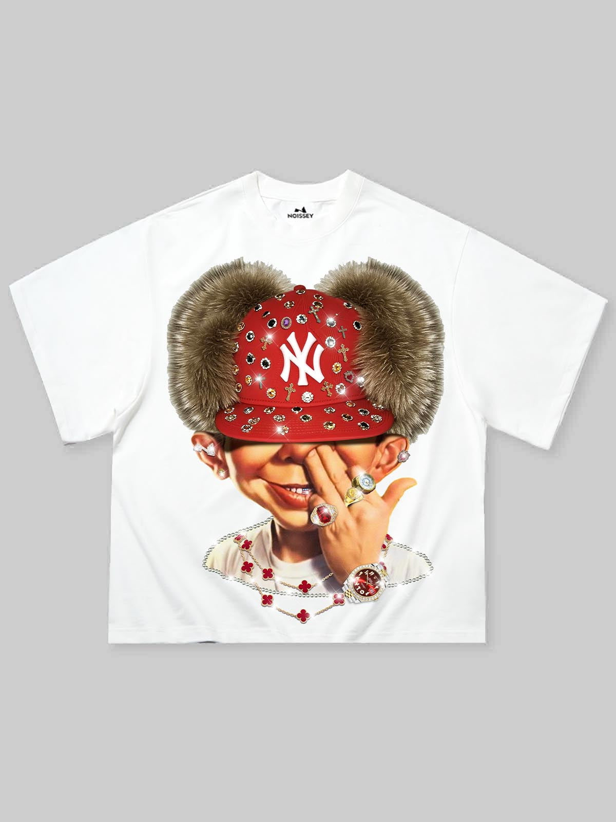 Bad Boy Kırmızı Bere Unisex Tişört