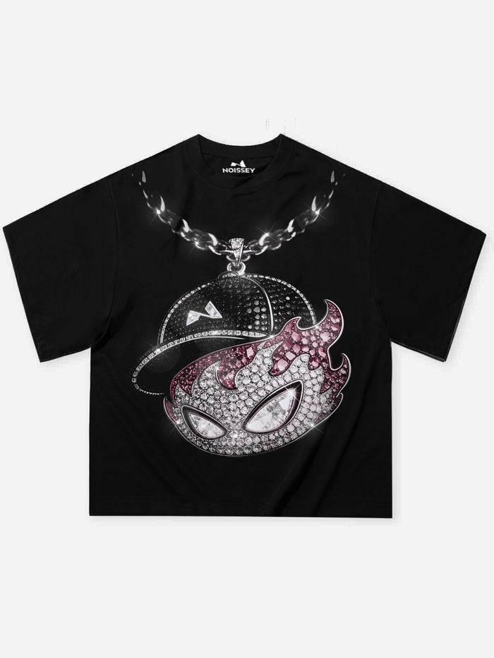 Diamond Spirit Pendant Oniks Siyah Unisex Tişört