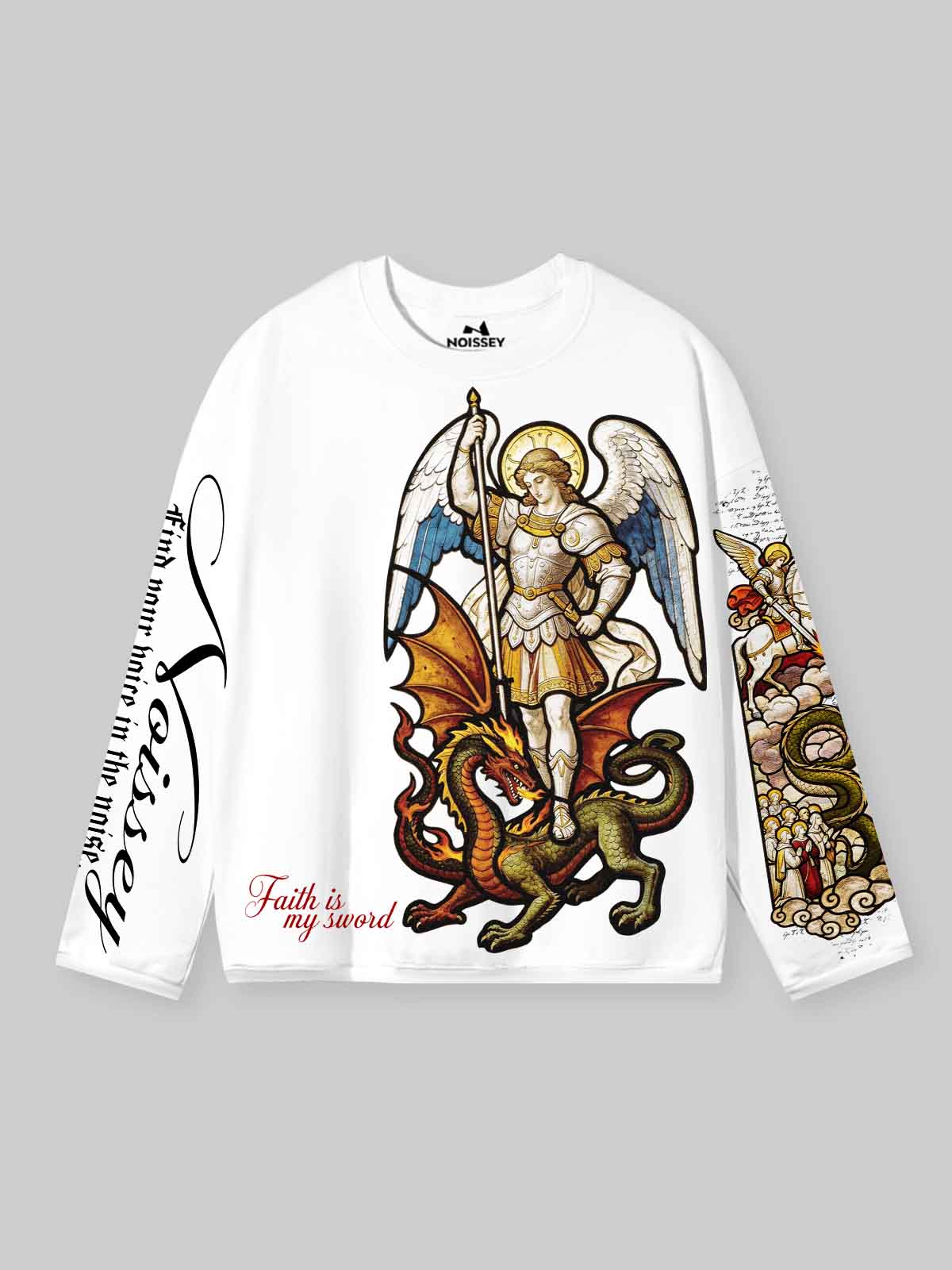 Saint Michael Unisex Uzun Kollu Tişört