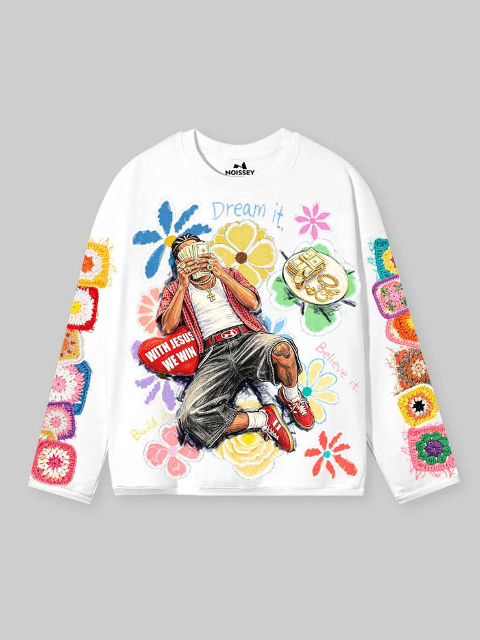 Dream & Win Unisex Uzun Kollu Tişört