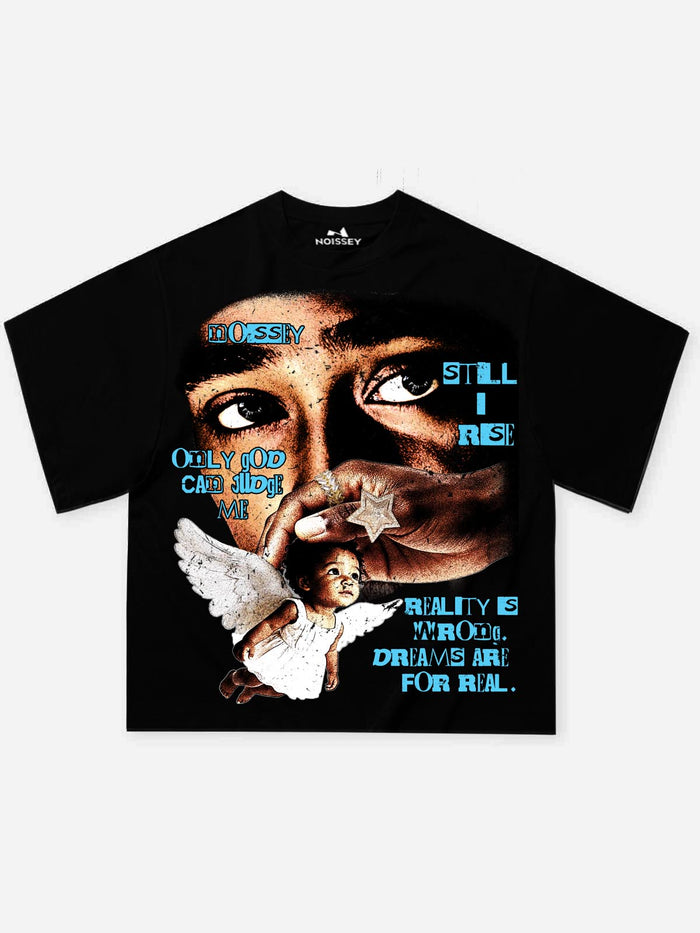 Only God Can Judge Me Siyah Unisex Tişört