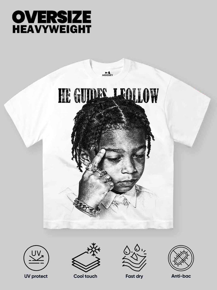 HE GUIDES I FOLLOW Unisex Tişört