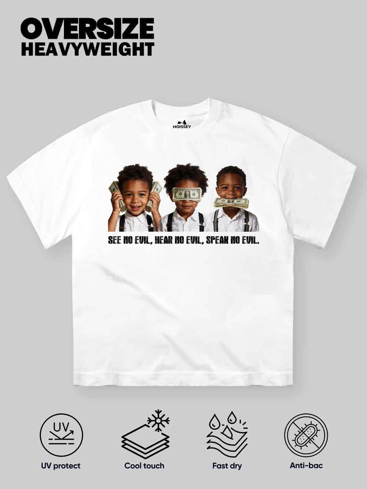 See no evil, hear no evil, speak no evil Unisex Tişört