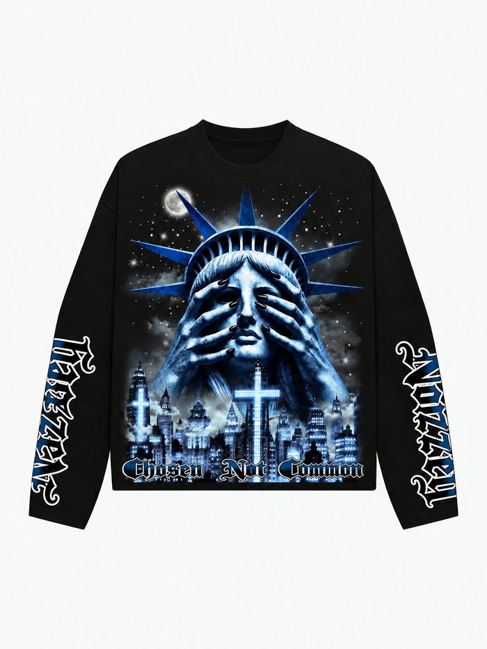 Gothic Nocturne Unisex Uzun Kollu Tişört