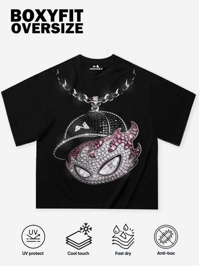 Diamond Spirit Pendant Oniks Siyah Unisex Tişört