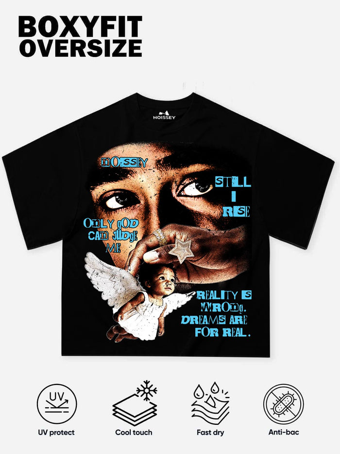 Only God Can Judge Me Siyah Unisex Tişört