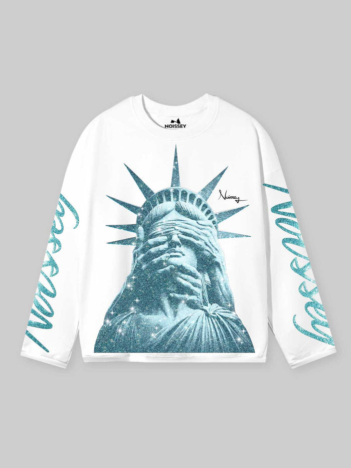 Liberty Blinded Unisex Uzun Kollu Tişört