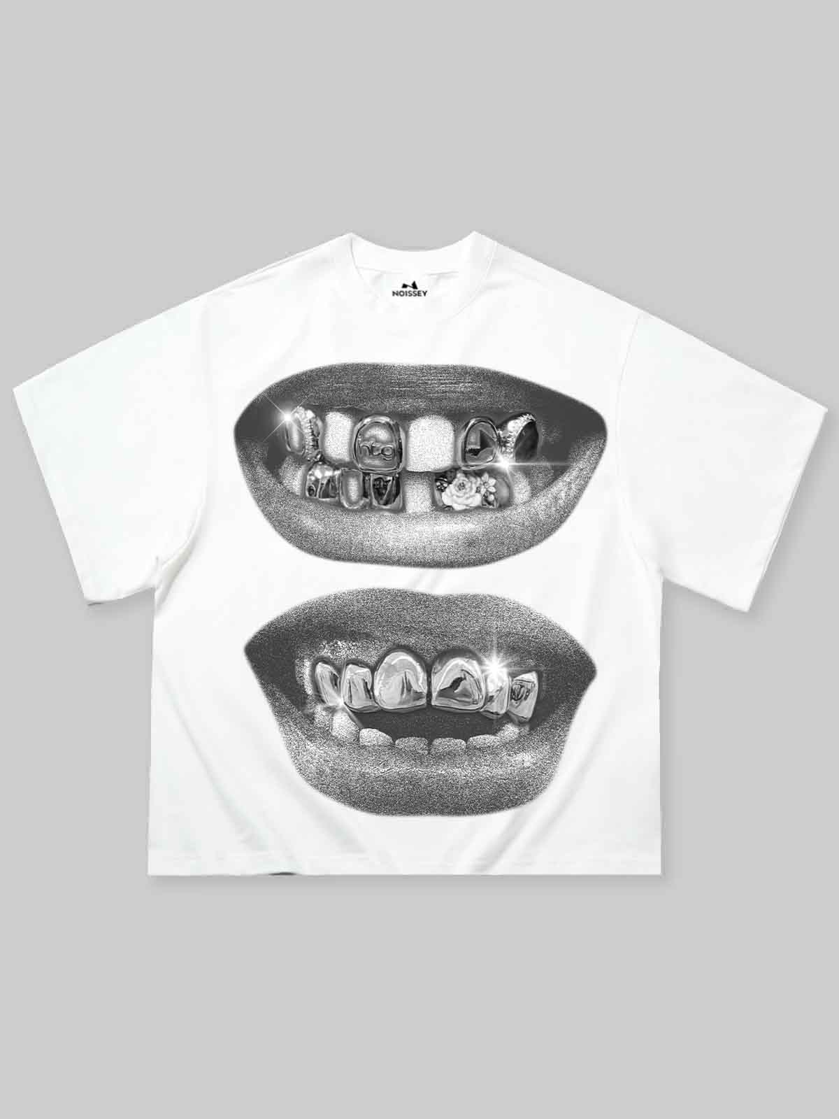 Retro Siyah Grillz Unisex Tişört