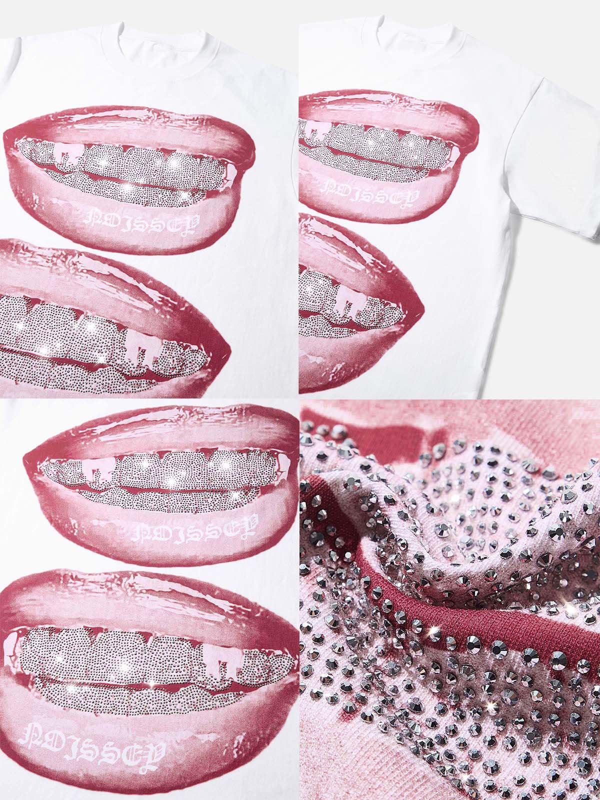 Iced Out 3D Grillz Siyah Unisex Tişört