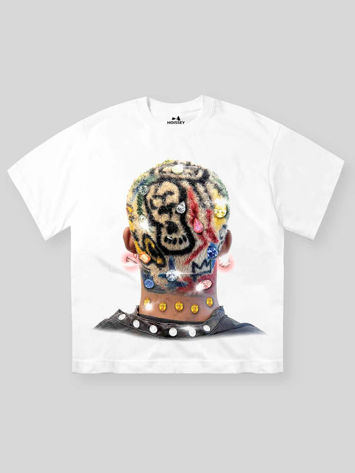 Motion Back Renkli Saç Unisex Tişört