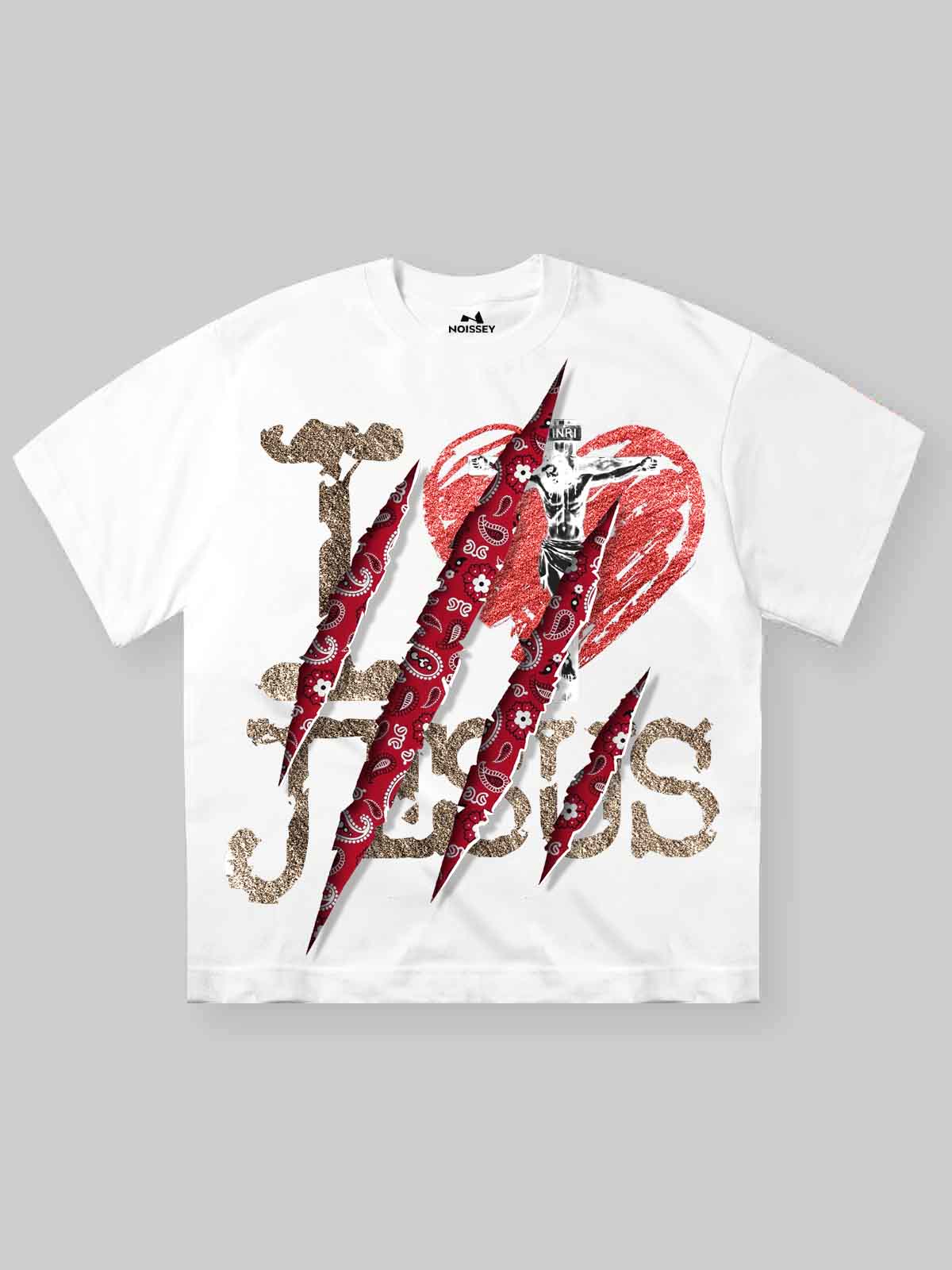 I Love Jesus Beyaz Unisex Tişört