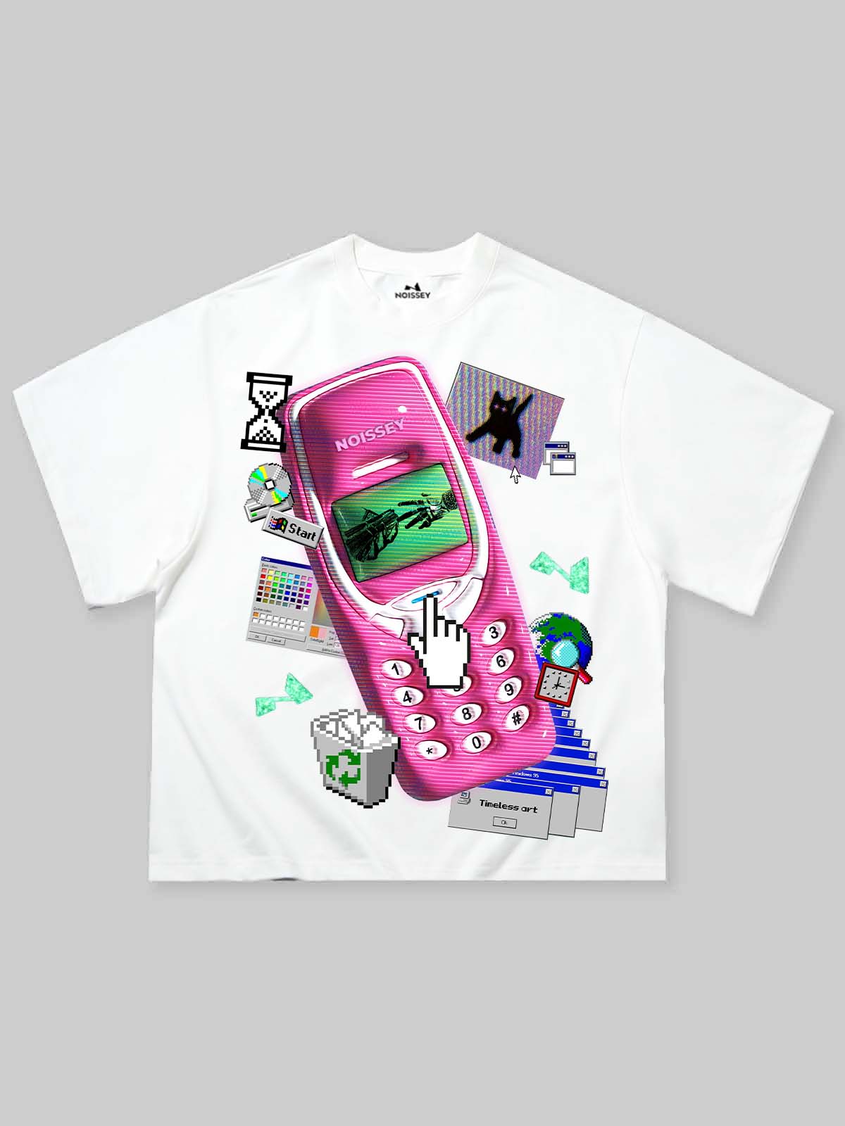 Timeless Art Beyaz Unisex Tişört