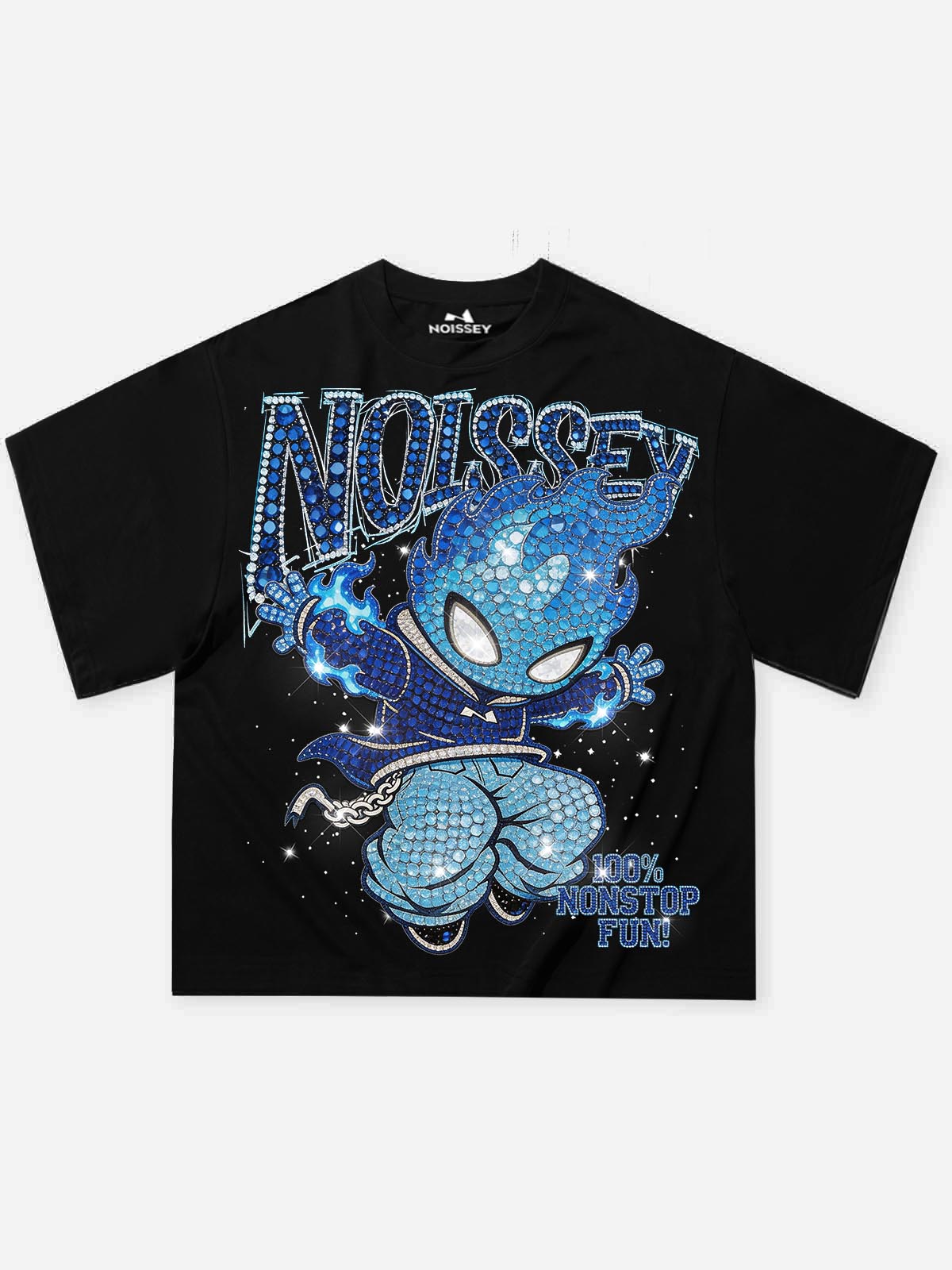 Blue Ignite Siyah Unisex Tişört