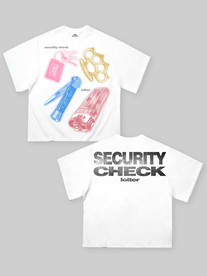 SECURITY CHECK Unisex Tişört