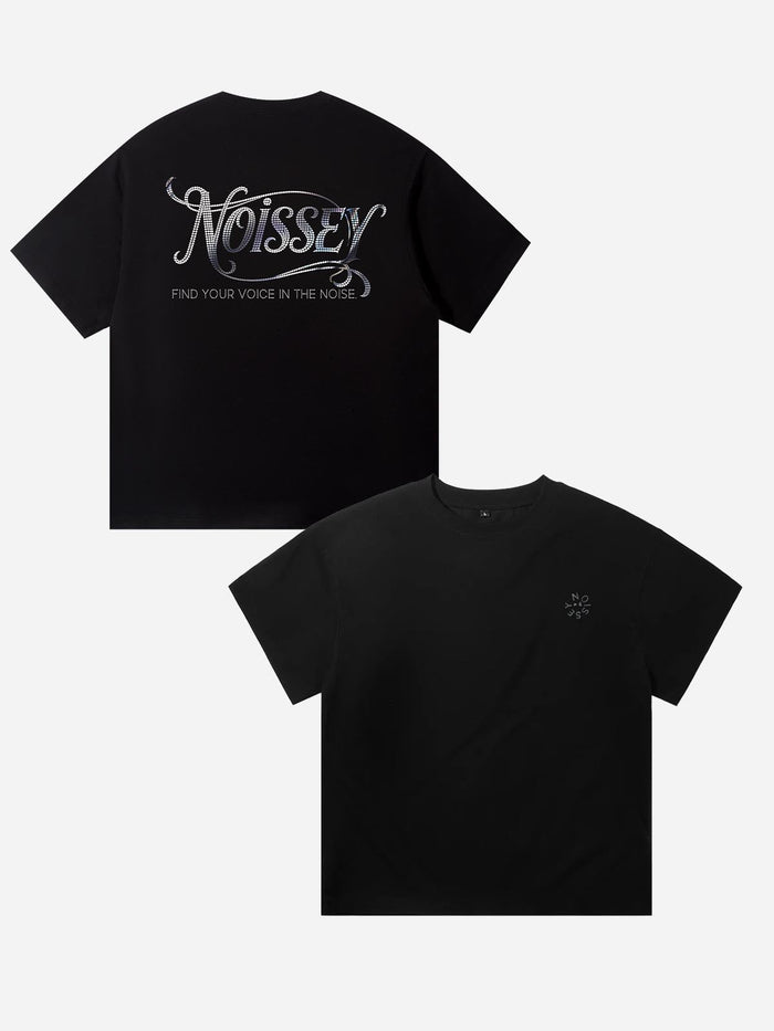 Gümüş Işıltı Logo Unisex Tişört